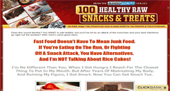 Desktop Screenshot of 100healthyrawsnacks.com